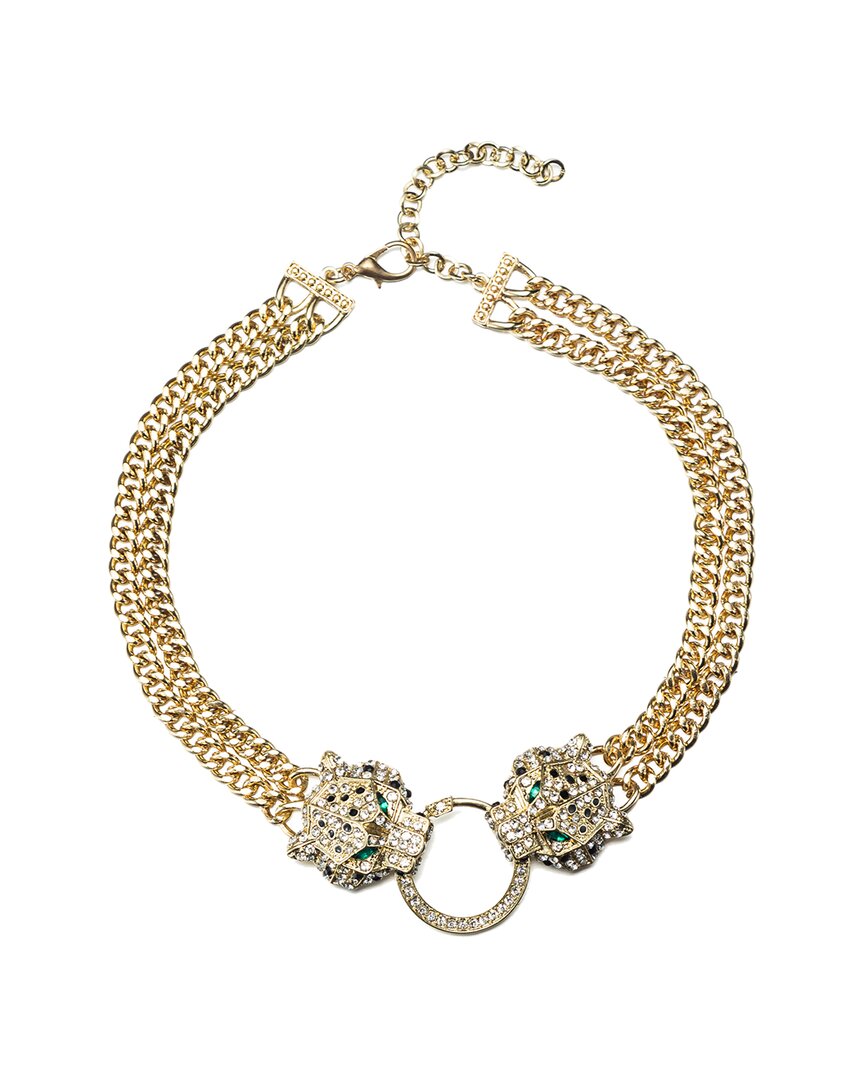 Eye Candy La The Luxe Collection Crystal Leopard Statement Necklace