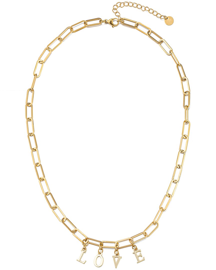 Eye Candy La The Luxe Collection Titanium Love Strand Necklace