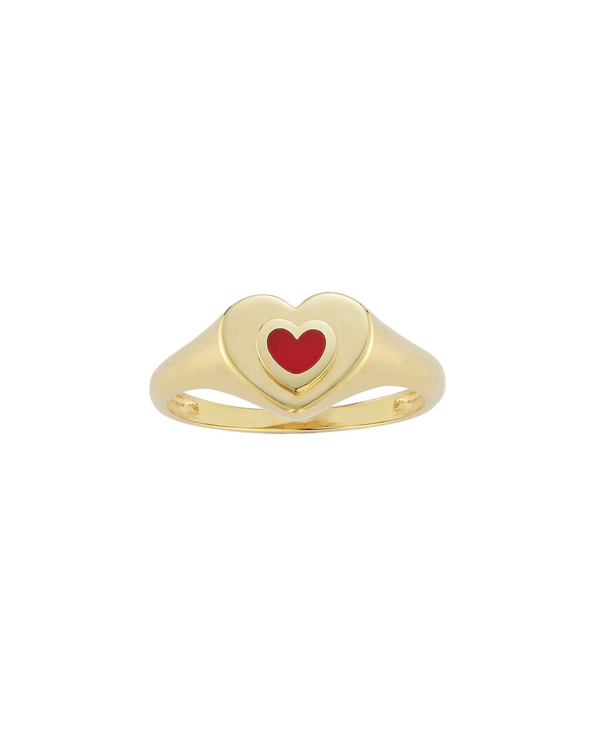 Ember Fine Jewelry 14k Heart Signet Ring In Gold