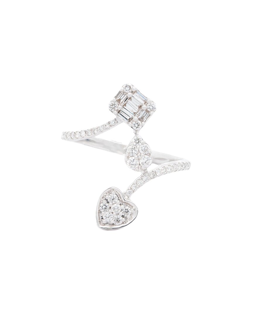 Maitre De Diamant 18k 0.48 Ct. Tw. Diamond Twist Ring