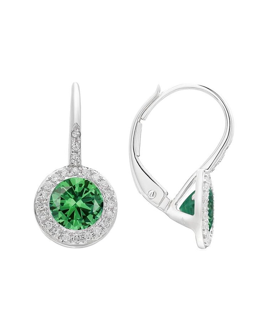 Shop Diana M. Fine Jewelry 14k 0.13 Ct. Tw. Diamond Halo Earrings