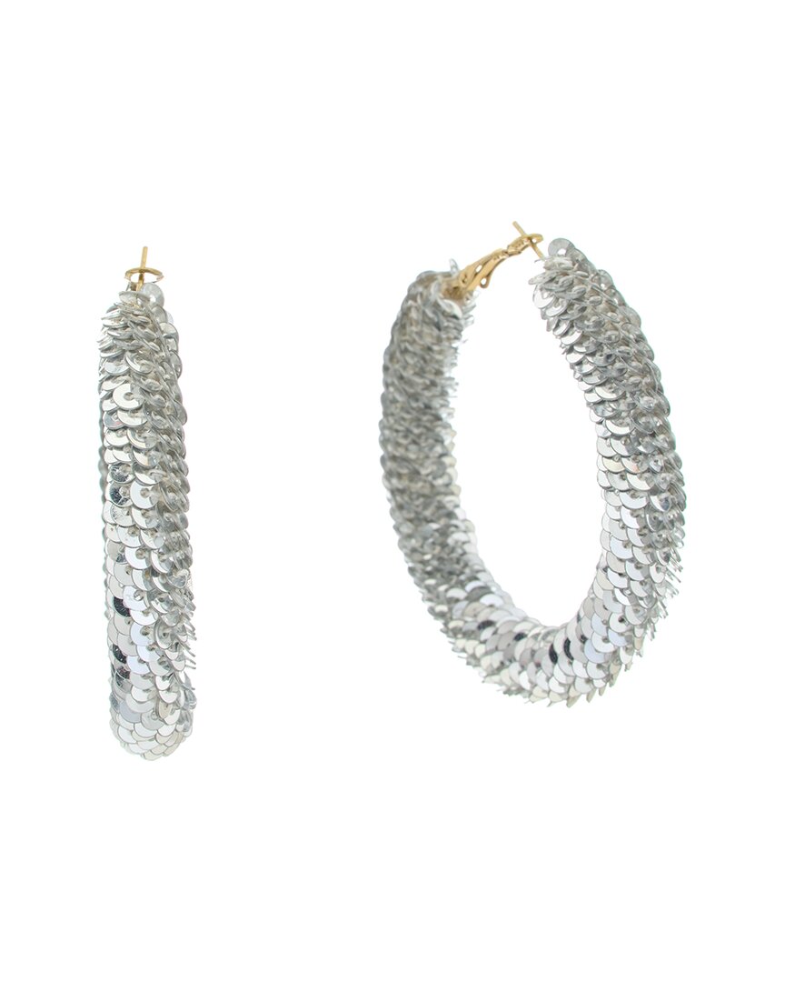 Kenneth Jay Lane Plated Hoops