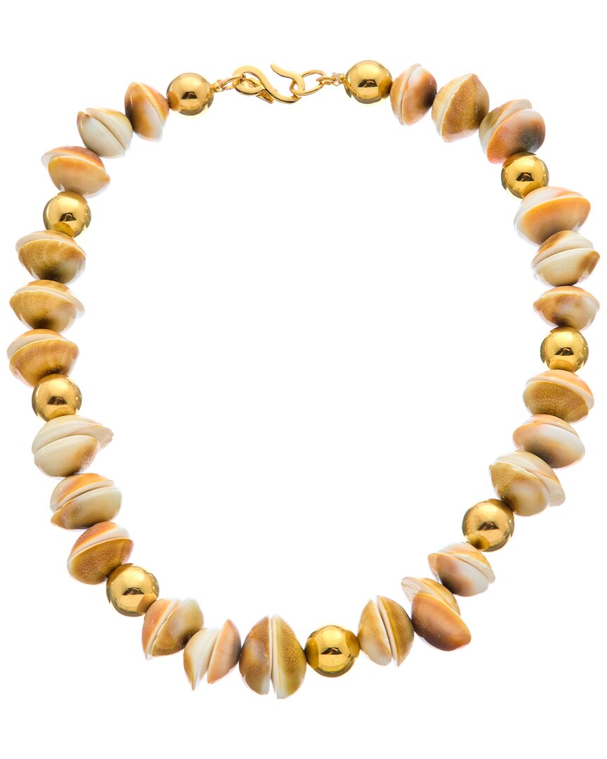 Kenneth Jay Lane 18k Plated 16mm Pearl Necklace