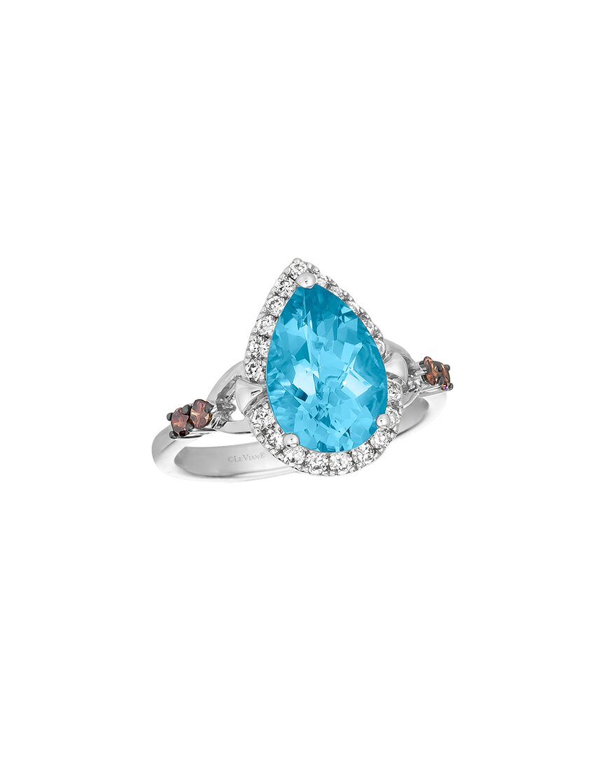 Le Vian ® 14k 3.27 Ct. Tw. Diamond & Blue Topaz Cocktail Ring