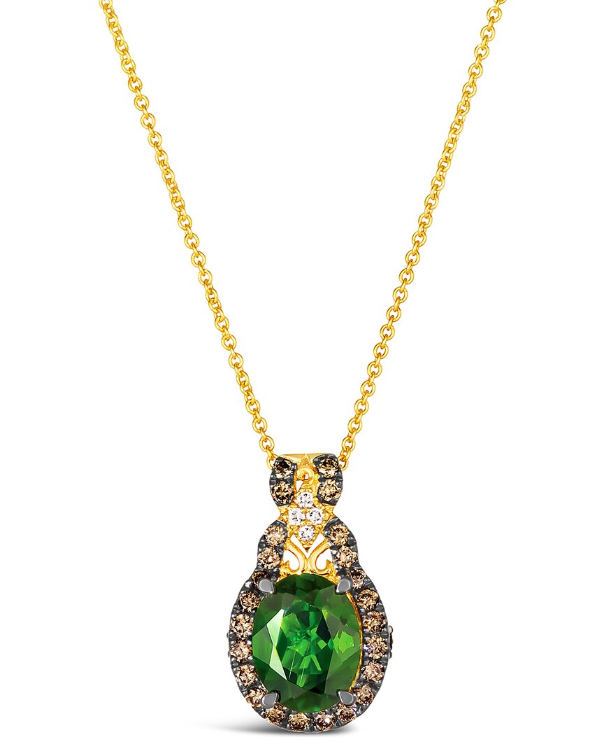 Le Vian ® Pistachio Diopside® 14k 1.88 Ct. Tw. Diamond & Chrome Diopside Pendant