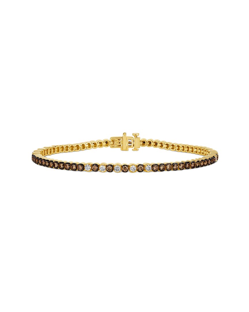 Le Vian ® Honey & Chocolate 14k 2.10 Ct. Tw. Diamond Tennis Bracelet