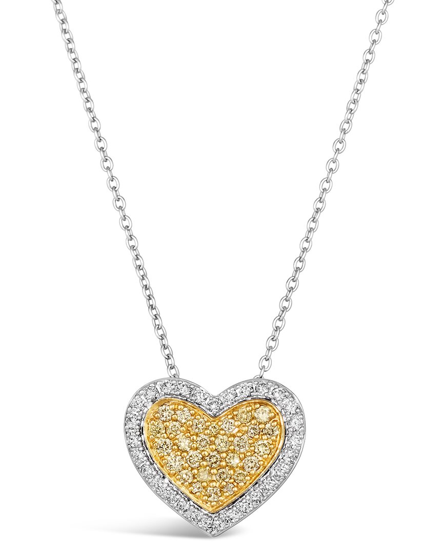 Le Vian ® Sunny Yellow Diamond Hearts 14k 0.38 Ct. Tw. Diamond Pendant