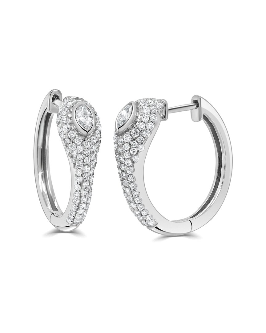 Sabrina Designs 14k 0.73 Ct. Tw. Diamond Huggie Earrings