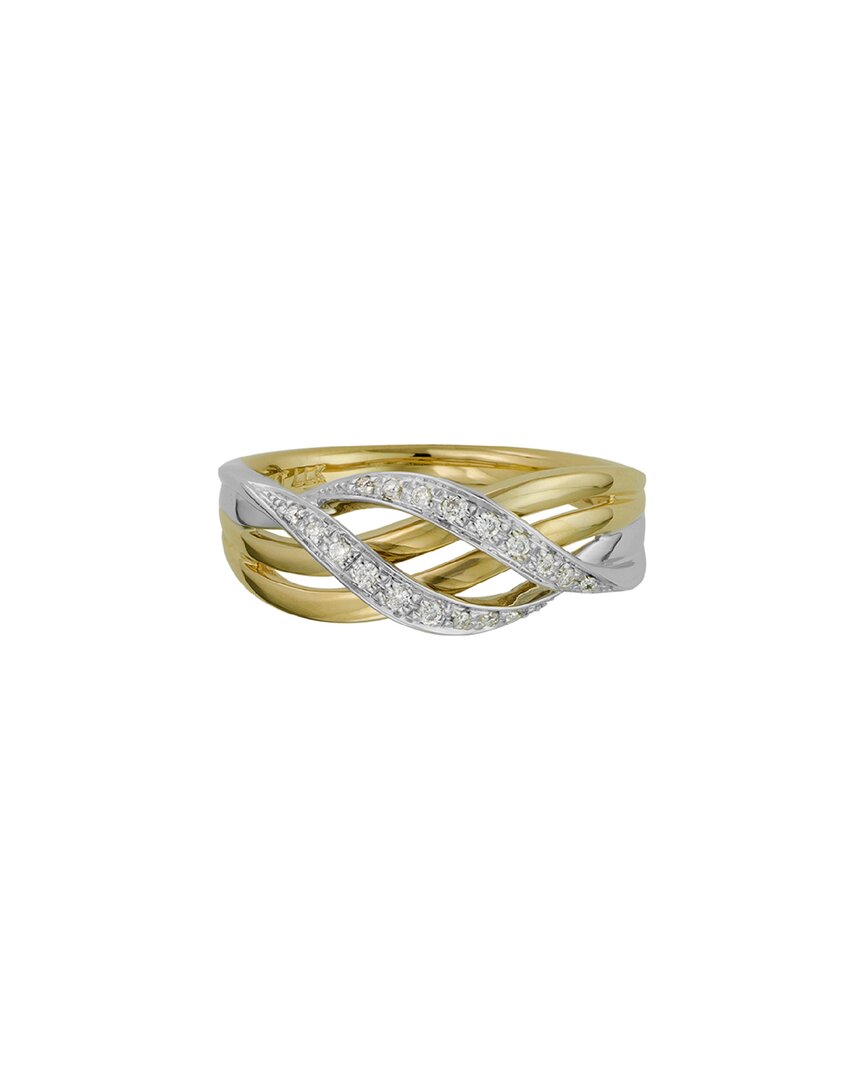 Diamond Select Cuts 14k Two-tone Diamond Ring