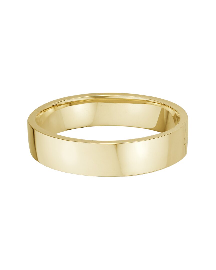 Shop Italian Gold 14k  Hinge Bangle Bracelet