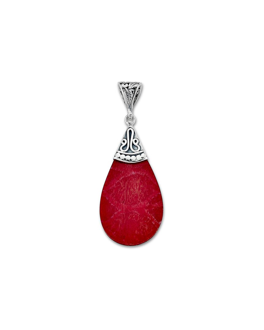 Samuel B. Silver Coral Pendant
