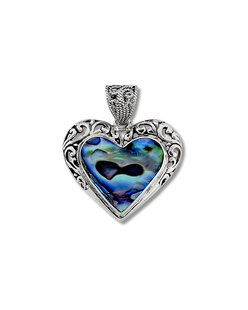 Samuel B. Silver Abalone Heart Pendant