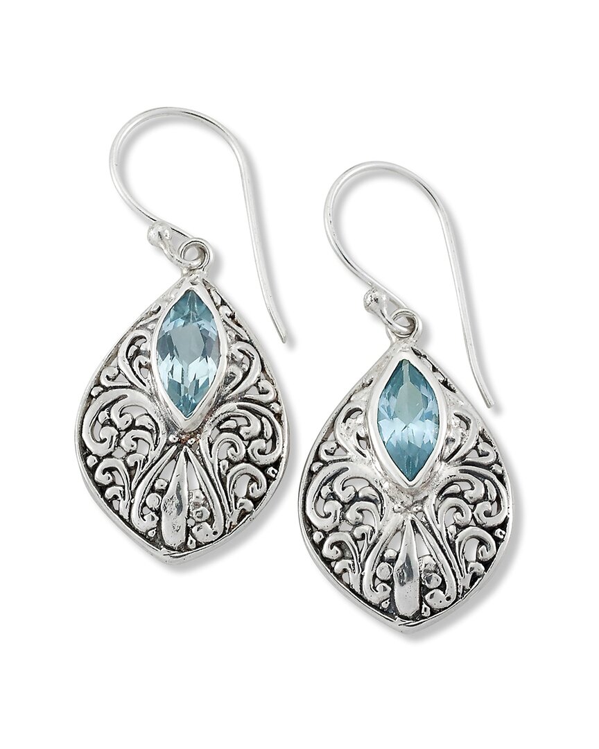 Shop Samuel B. Silver Blue Topaz Earrings
