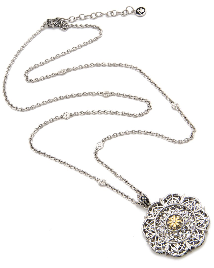 Andrea Candela Enamorada 18k & Silver 0.09 Ct. Tw. Diamond Necklace