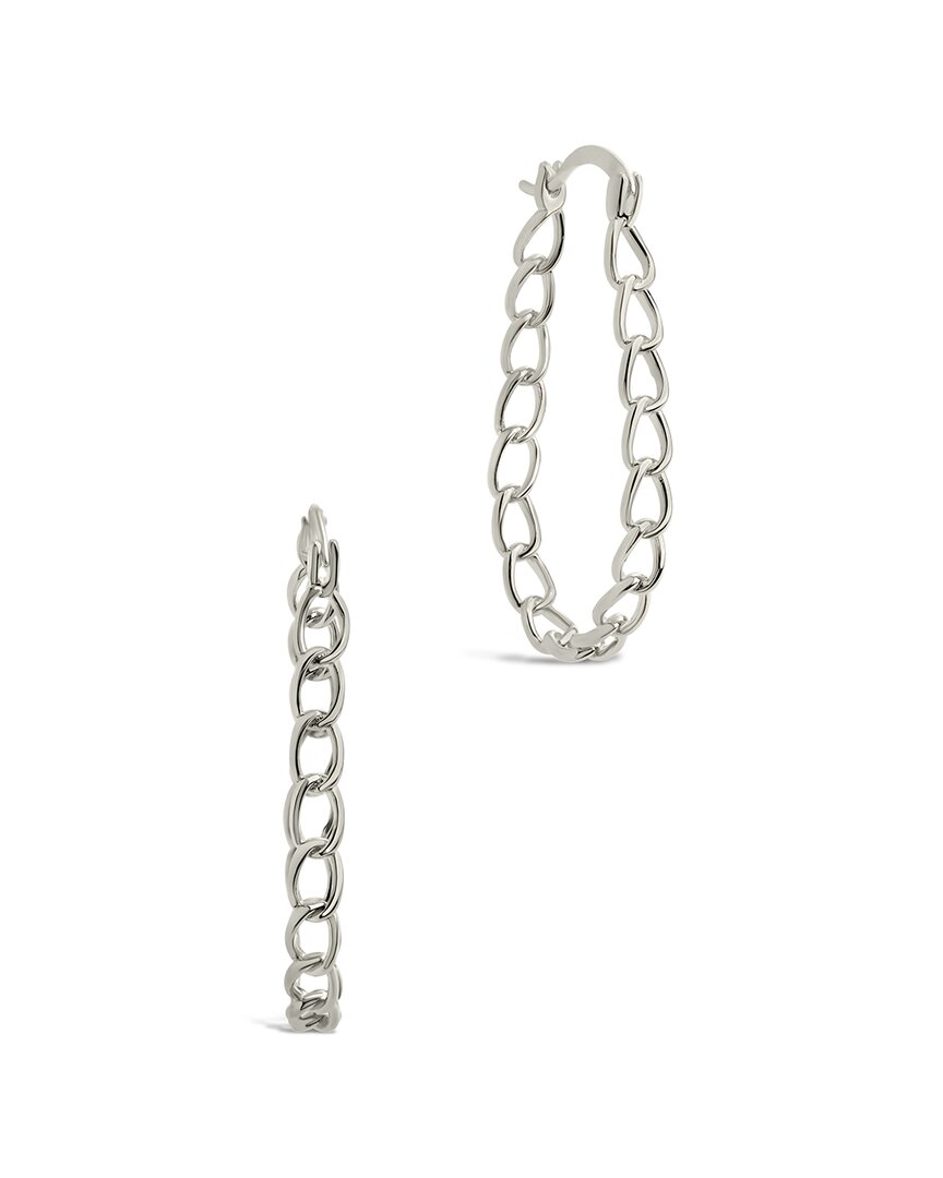 Sterling Forever Statement Hoops
