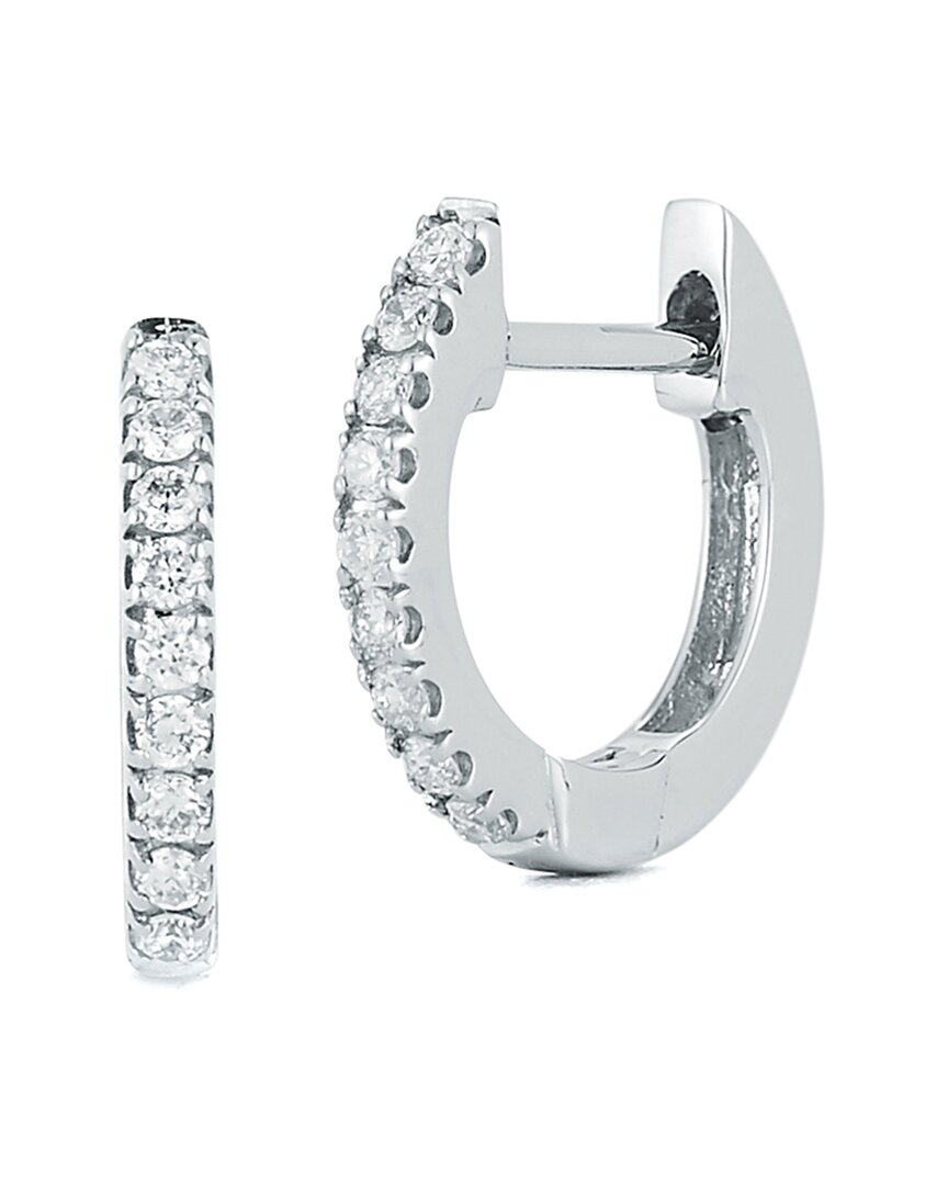 Nephora 14k 0.09 Ct. Tw. Diamond Huggie Earrings In Gold