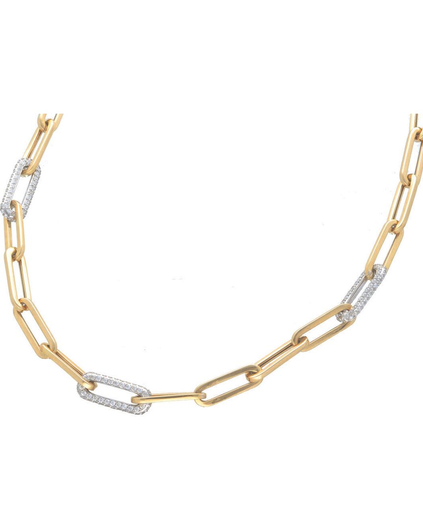 Nephora 14k 0.72 Ct. Tw. Diamond Paperclip Chain Necklace