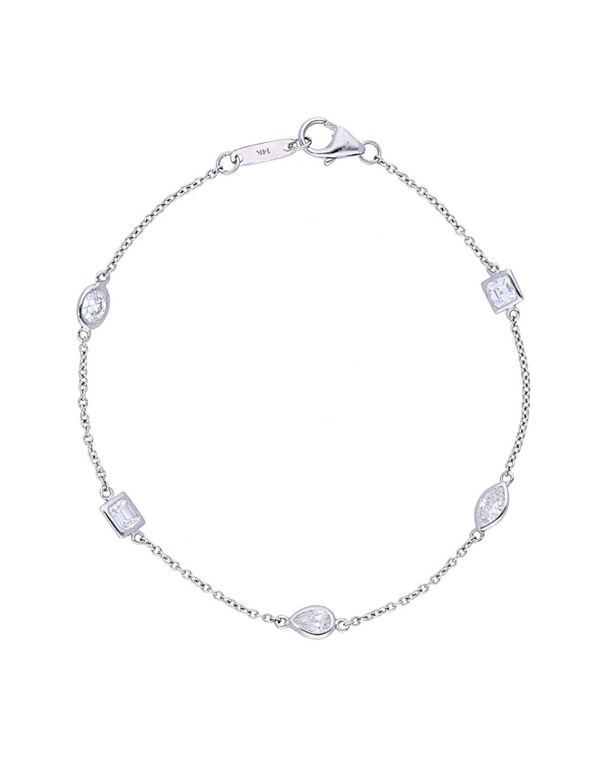 Nephora 14k 0.75 Ct. Tw. Diamond Polished Bezel Bracelet
