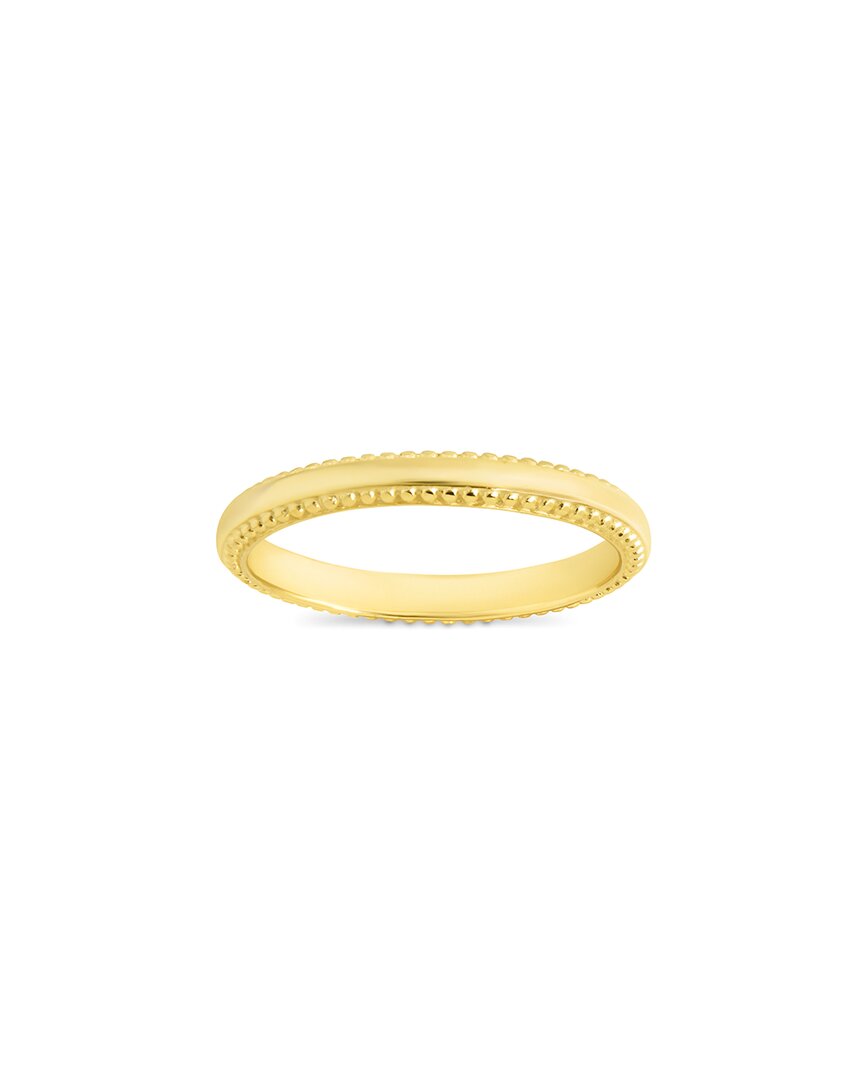 Sterling Forever 14k Over Silver Kayden Thin Textured Ring