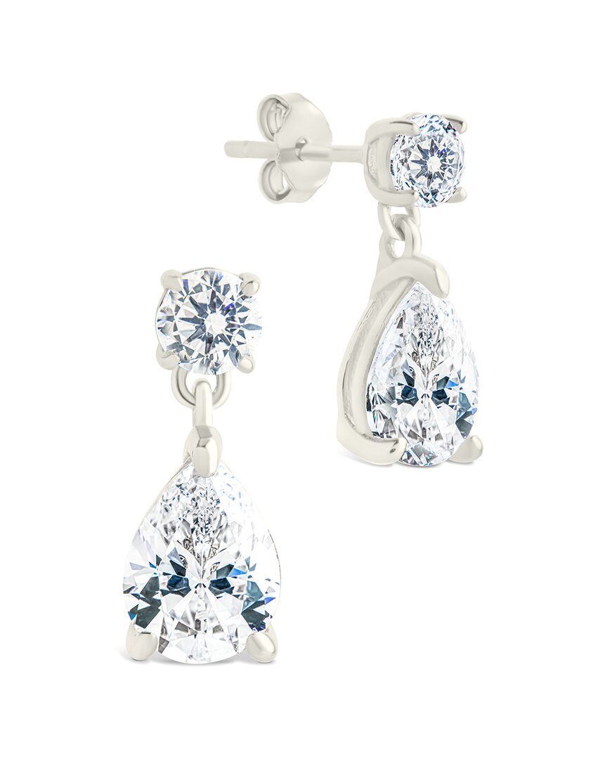 Sterling Forever Silver Cz Imogen Stud Earrings