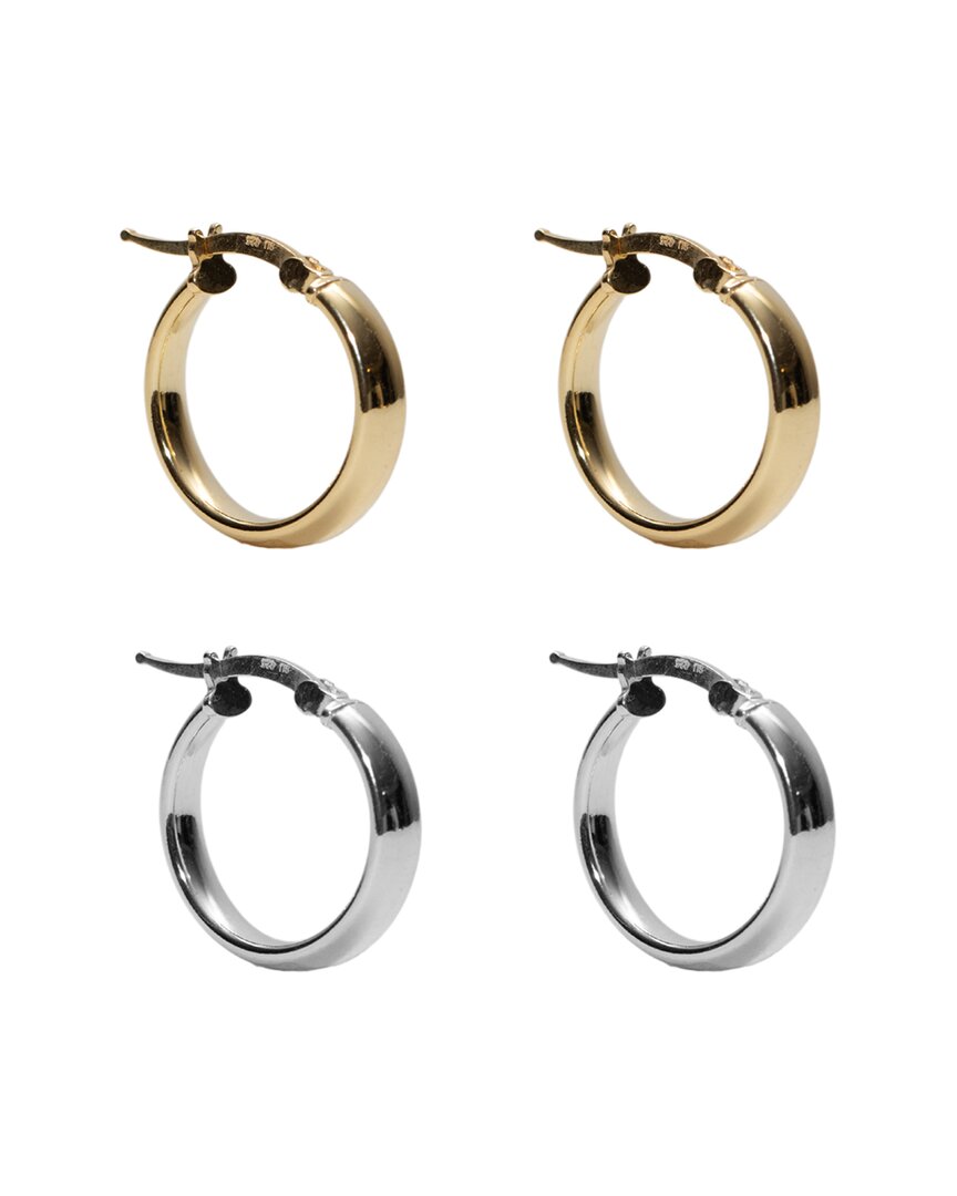 Argento Vivo Silver Hoop Earrings