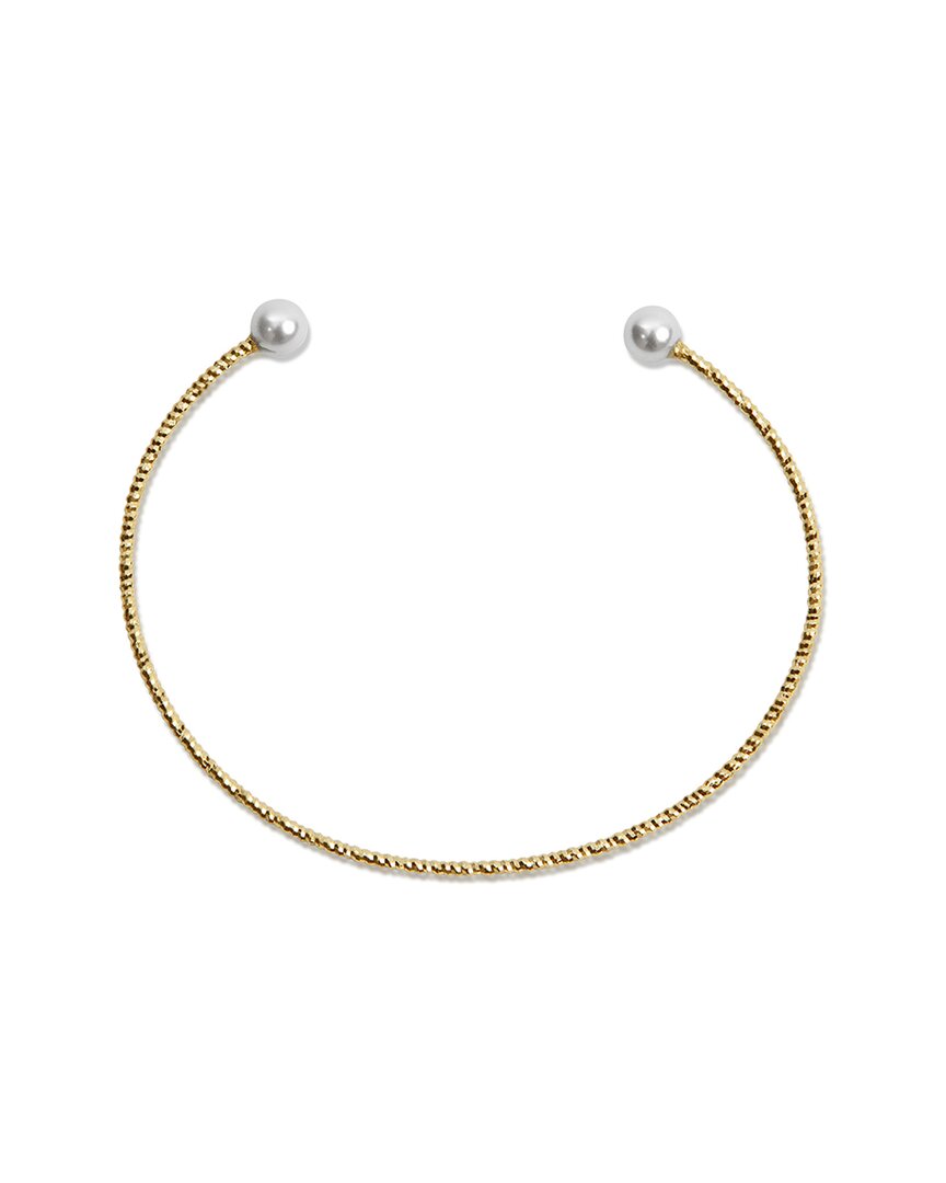 Argento Vivo Silver Pearl Cuff Bracelet