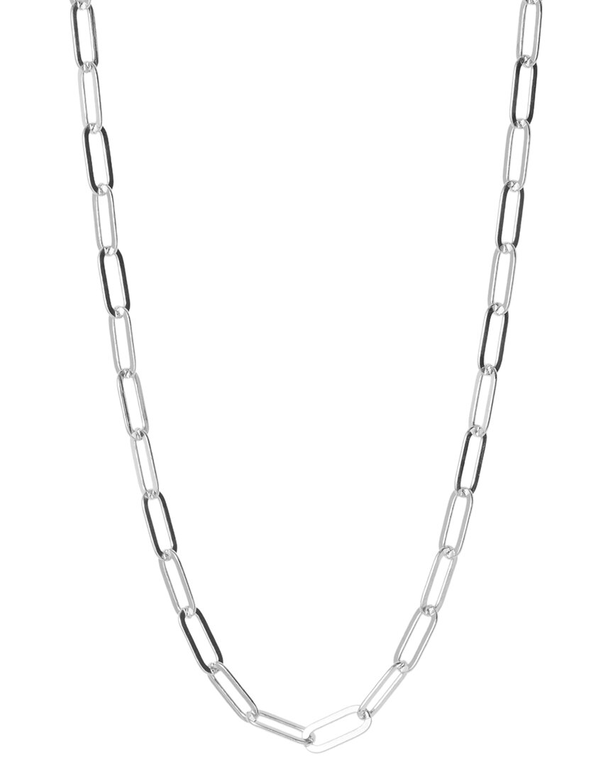 Argento Vivo Sterling Silver Paper Clip Chain Necklace