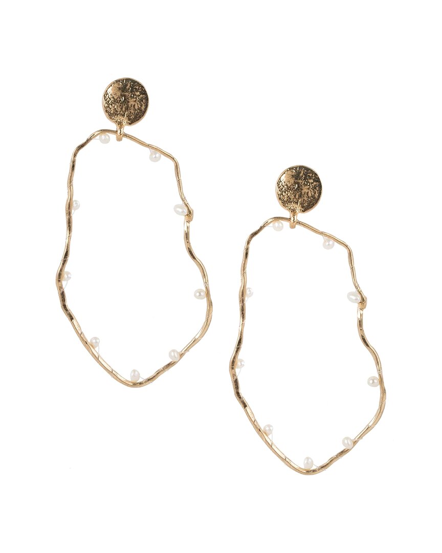 Saachi 3-4mm Pearl Scattered Hoops