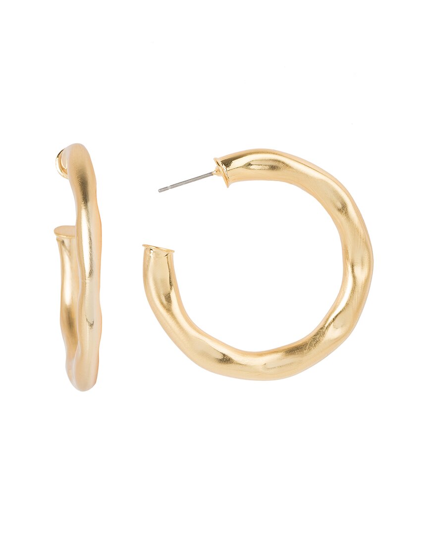 Saachi 14k Plated Hoops