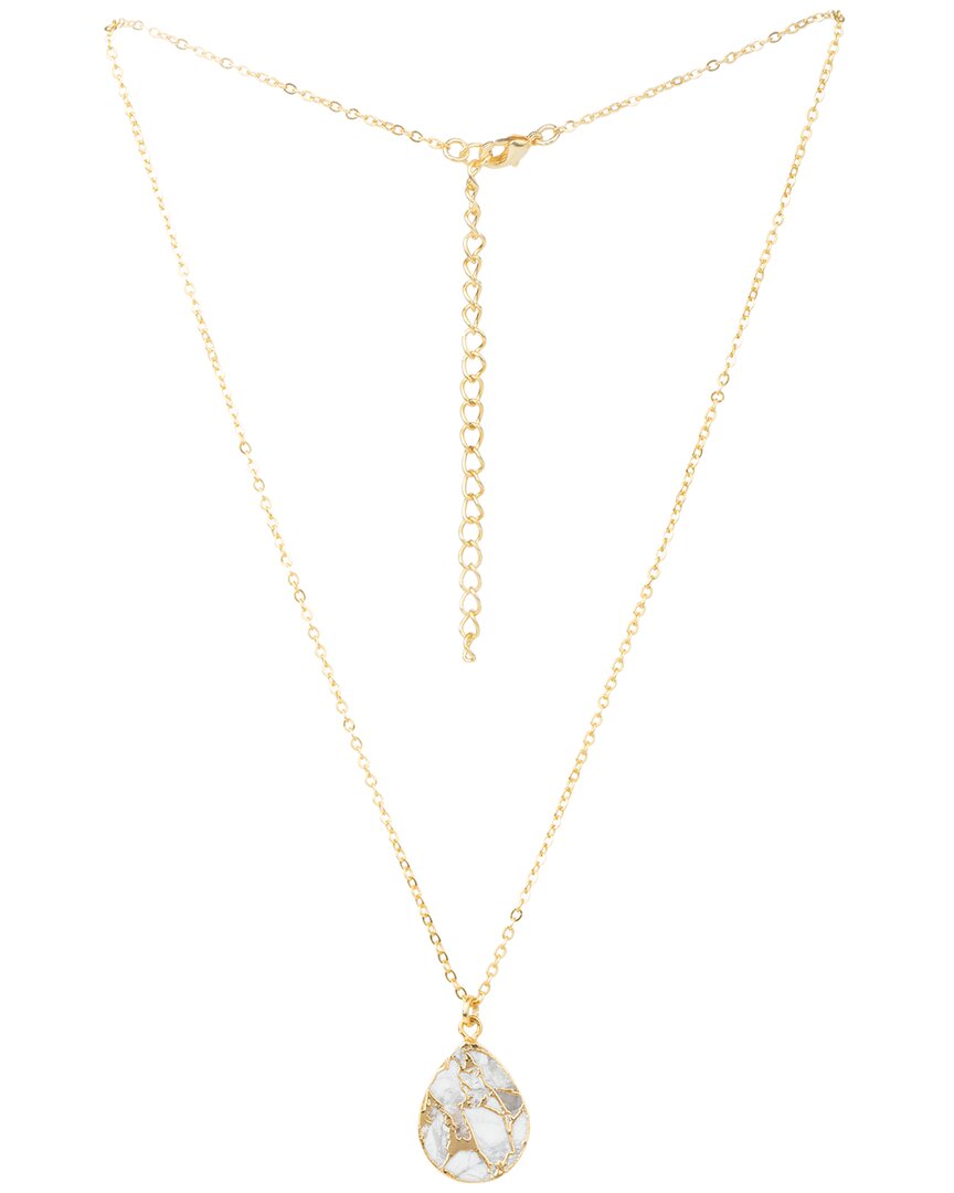 Saachi 18k Plated Mojave Turquoise Necklace