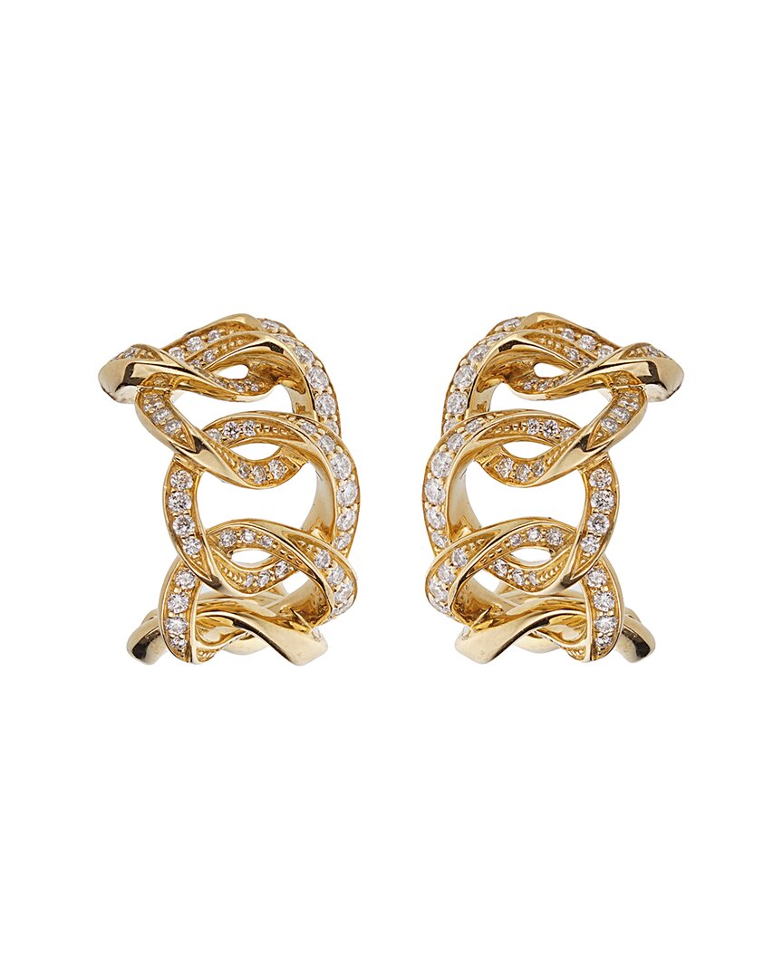 Graff Inspired By Twombly Huggie 18k Yellow Gold D