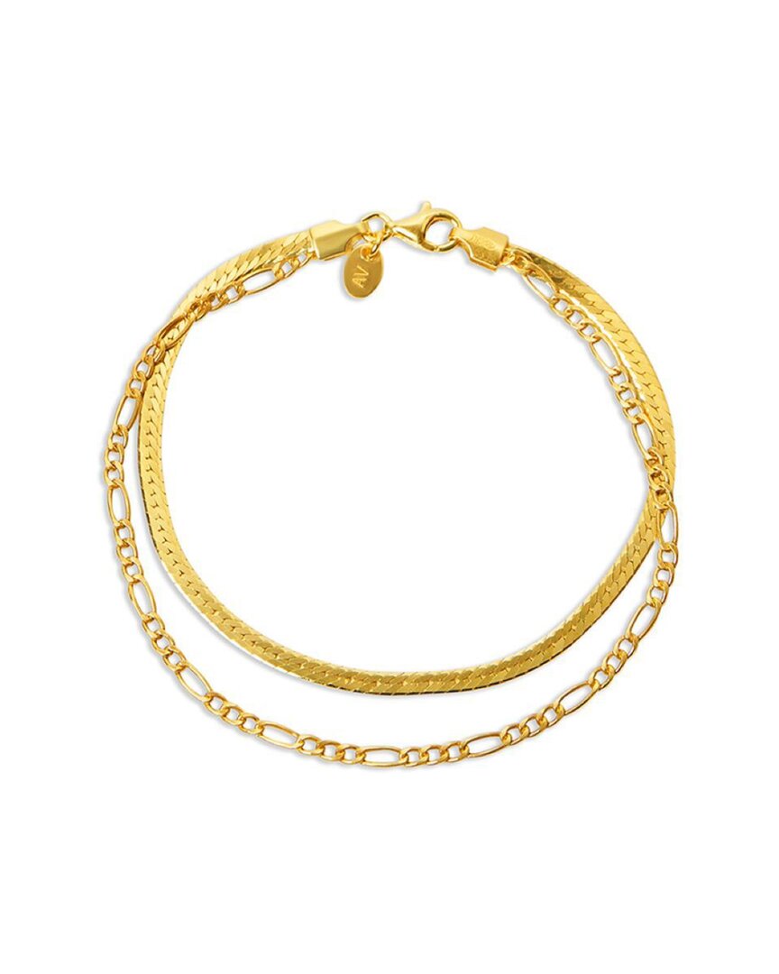 Argento Vivo Silver Bracelet In Gold