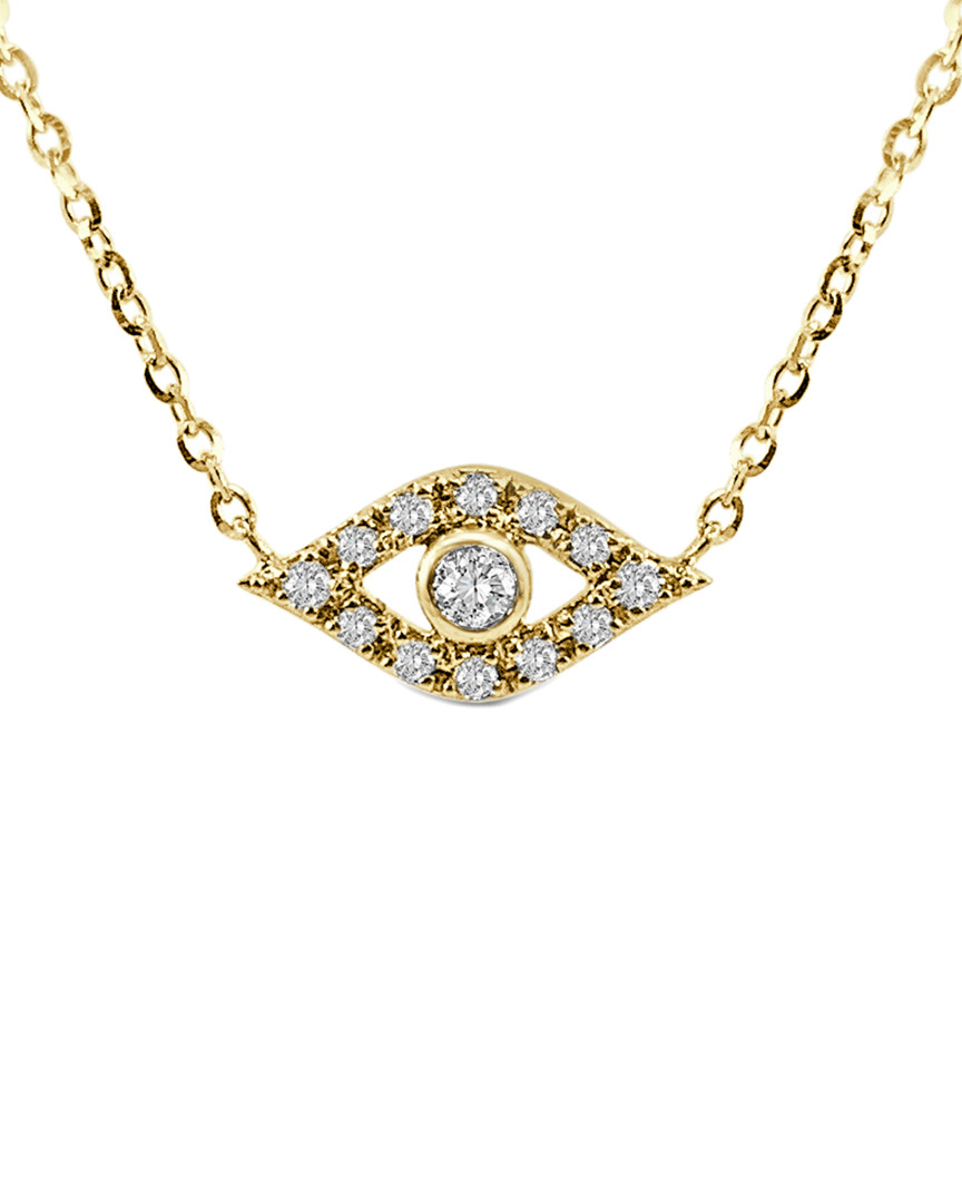 Sabrina Designs 14k Diamond Evil Eye Necklace