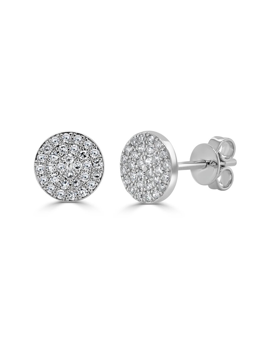 Sabrina Designs 14k 0.18 Ct. Tw. Diamond Disc Studs