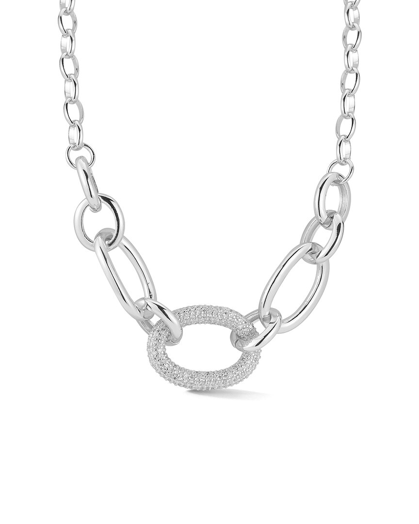 Chloe & Madison Chloe And Madison Plated Cz Collar Necklace
