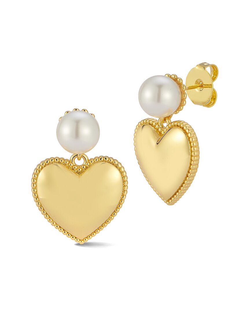 Chloe & Madison Chloe And Madison Plated Heart Earrings