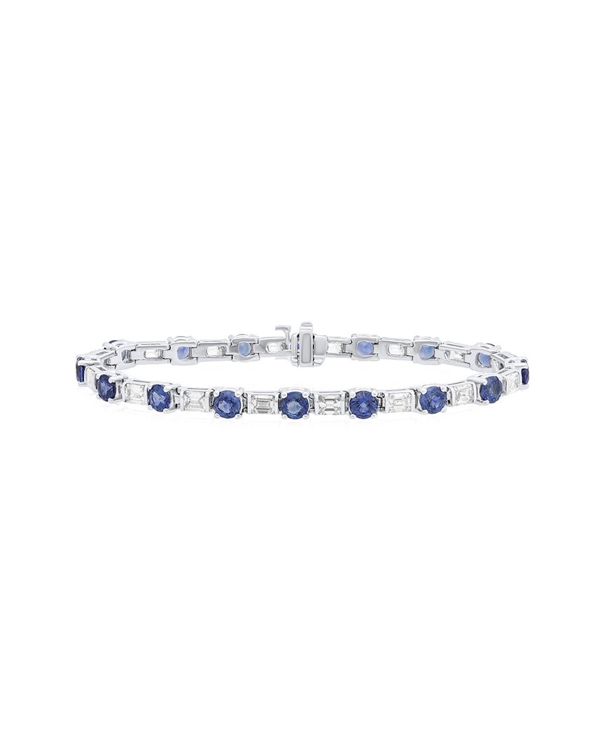 Diana M. Fine Jewelry 18k 11.80 Ct. Tw. Diamond & Sapphire Bracelet