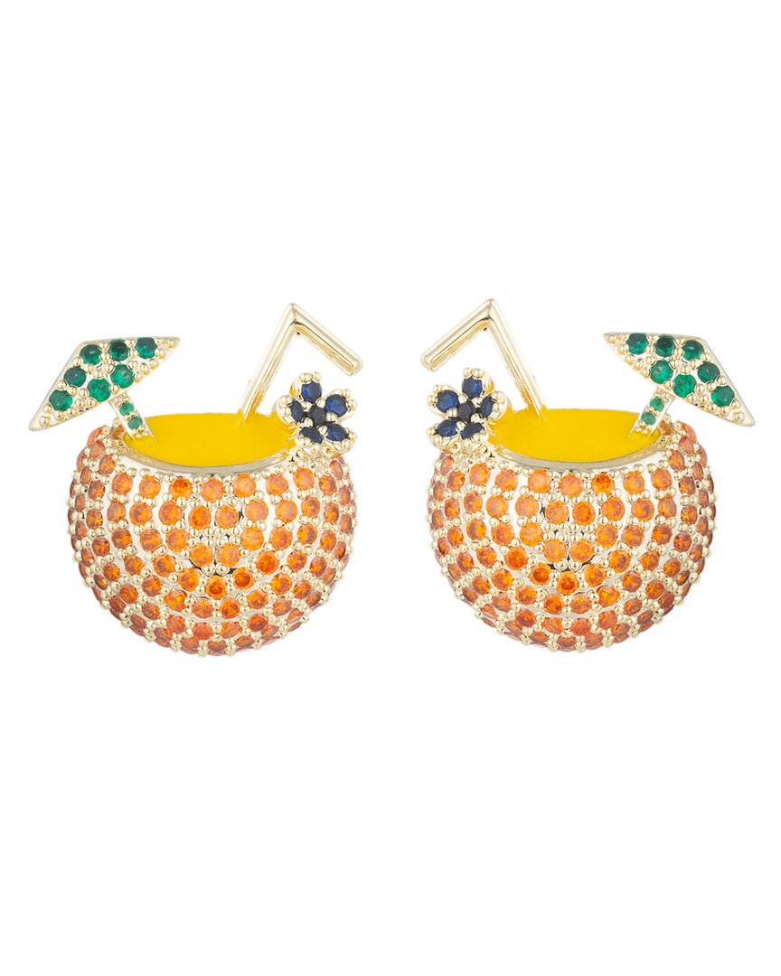 Eye Candy La The Luxe Collection Cz Tropical Drink Studs
