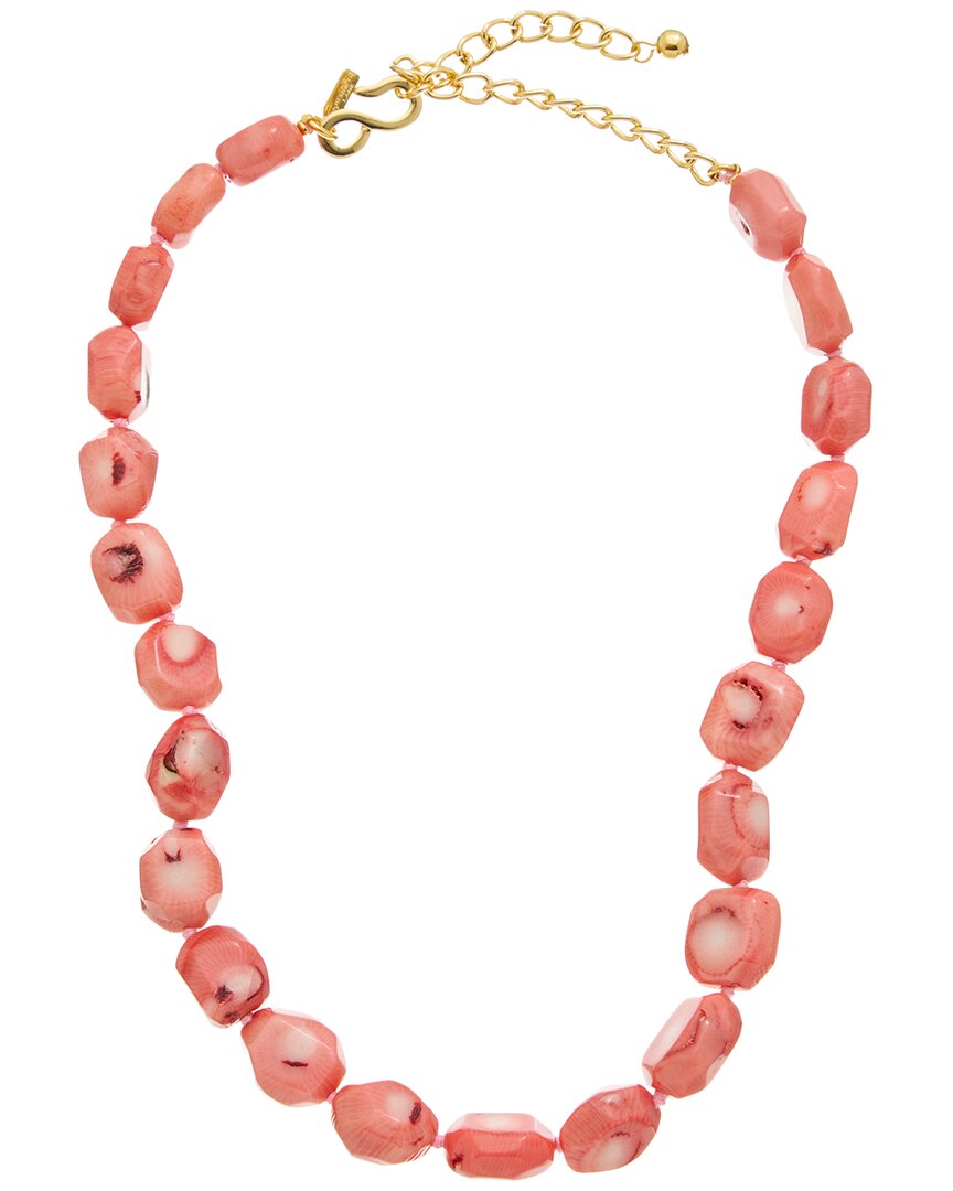 Kenneth Jay Lane Plated Beaded Necklace