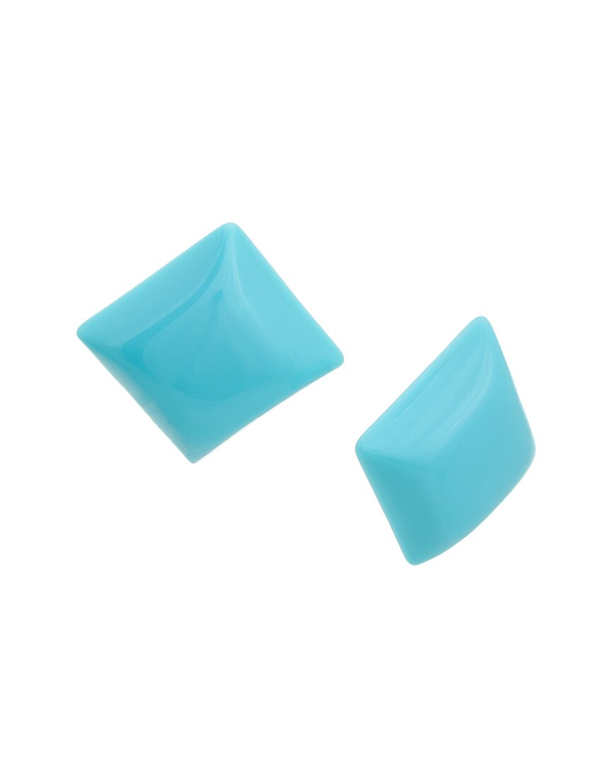 Kenneth Jay Lane Plated S Earrings In Blue