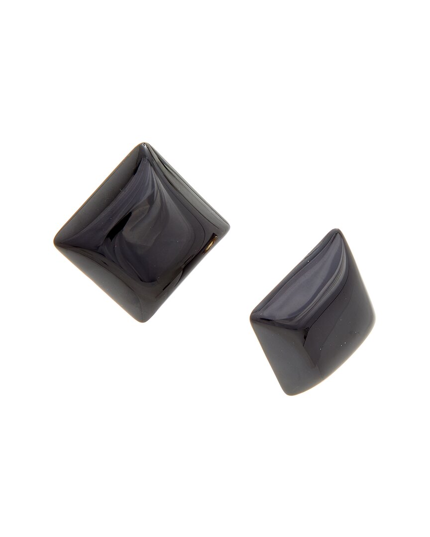 Kenneth Jay Lane Plated Earrings In Black