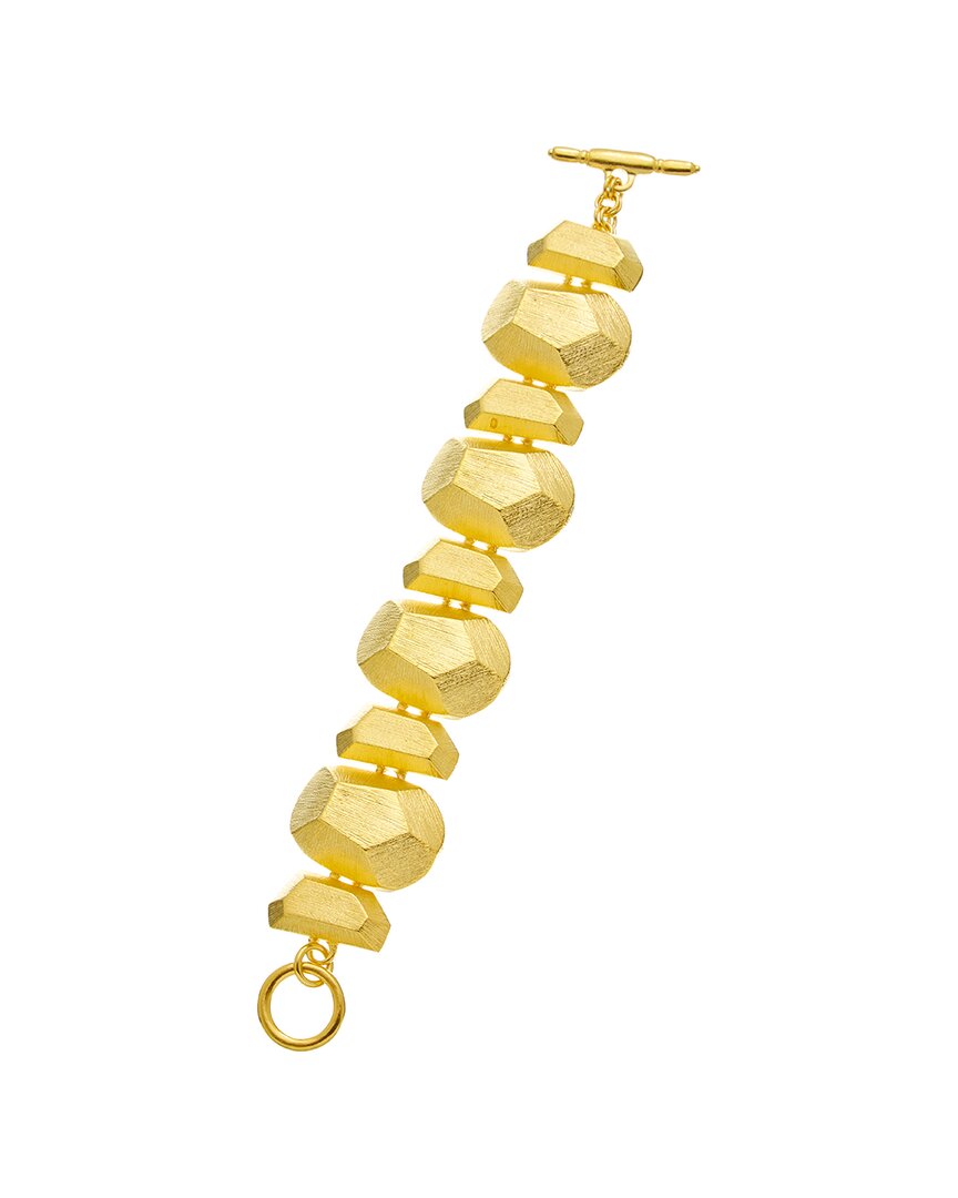 Kenneth Jay Lane Plated Toggle Bracelet In Gold