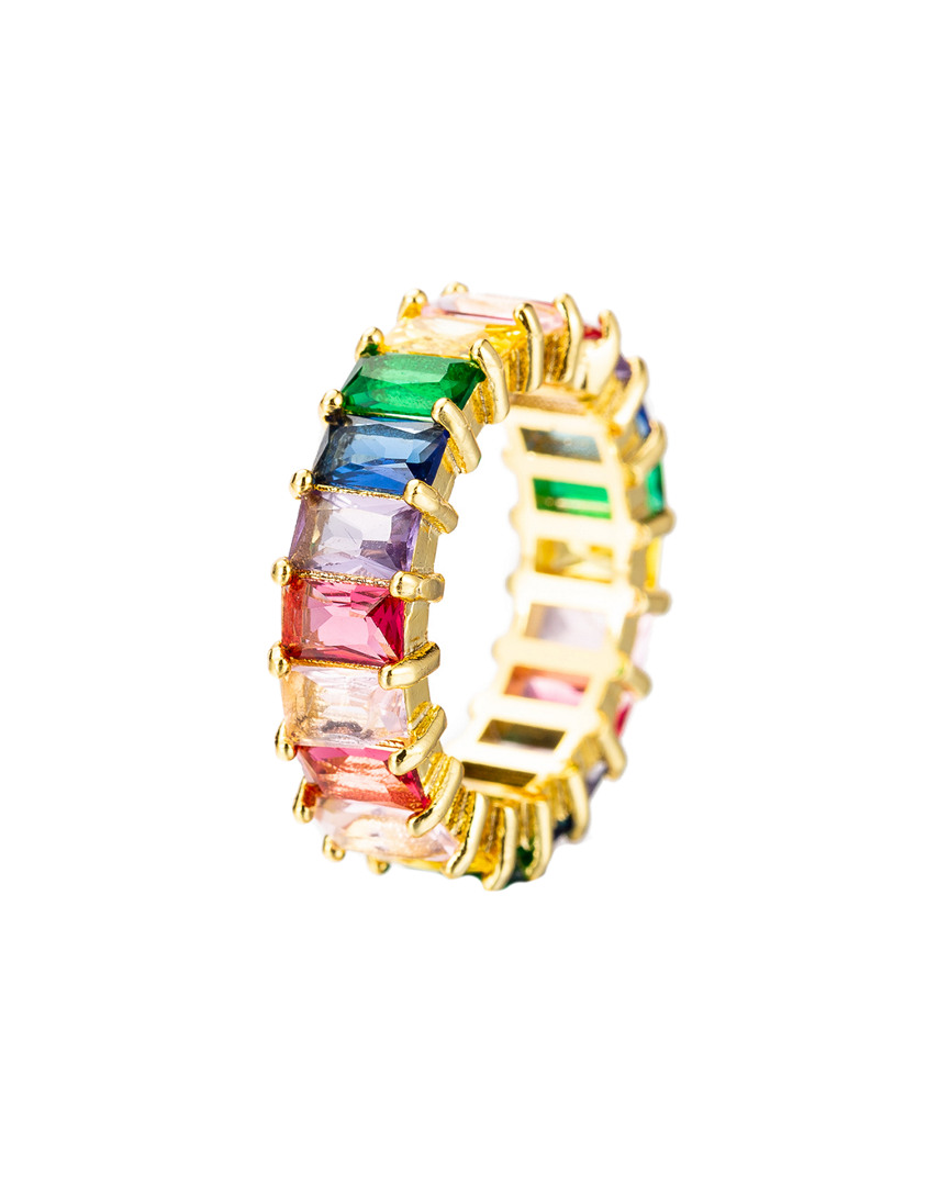 Eye Candy La Rainbow Cz Crystal Ring