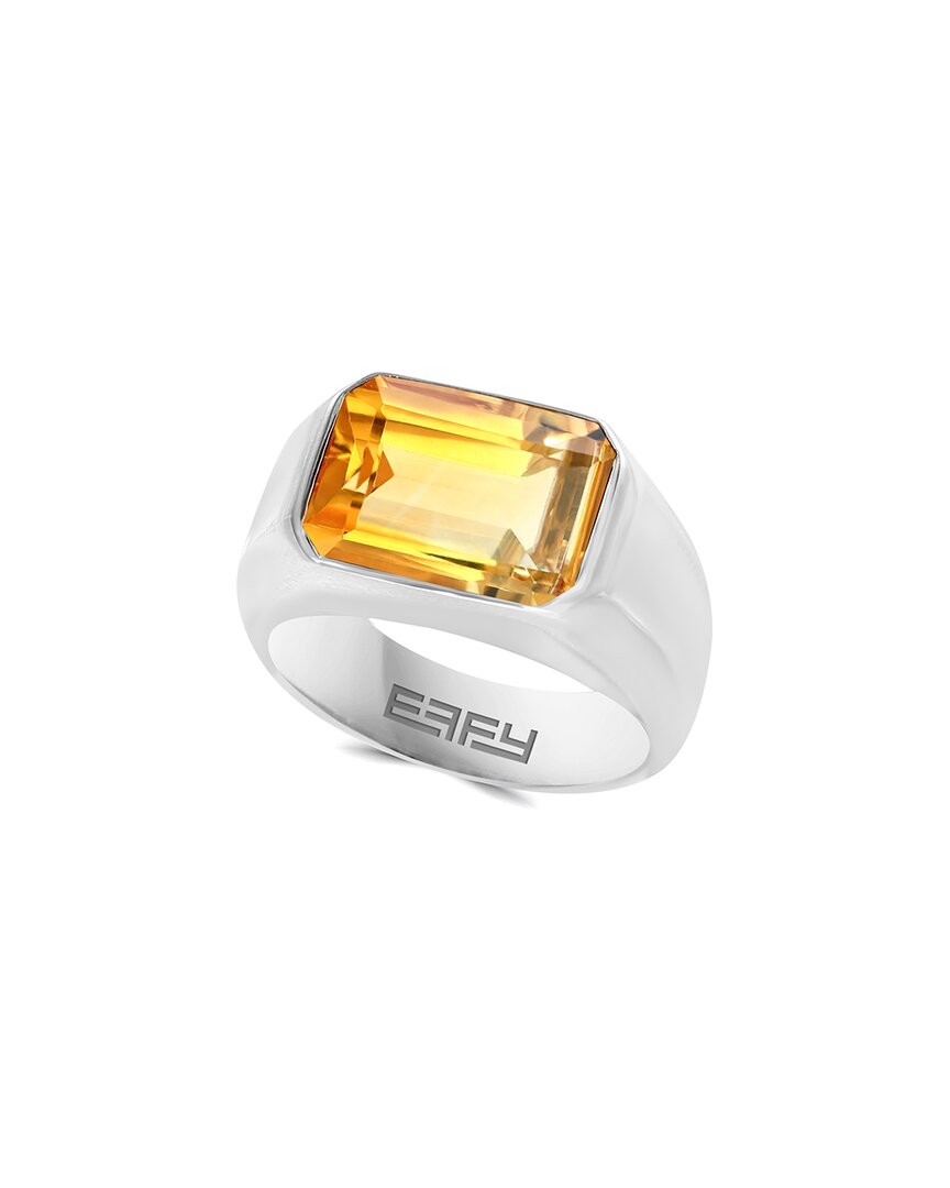 Effy Fine Jewelry Silver 7.00 ct. tw. Madera Citrine Ring