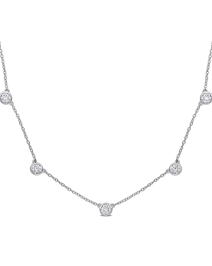 Rina Limor Silver 2.25 Ct. Tw. Moissanite Necklace