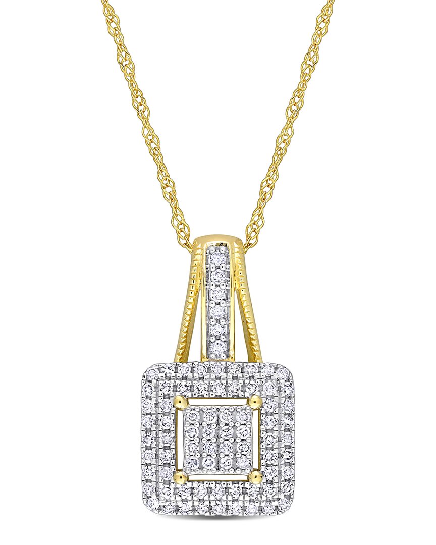 Rina Limor 10k 0.25 Ct. Tw. Diamond Pendant Necklace