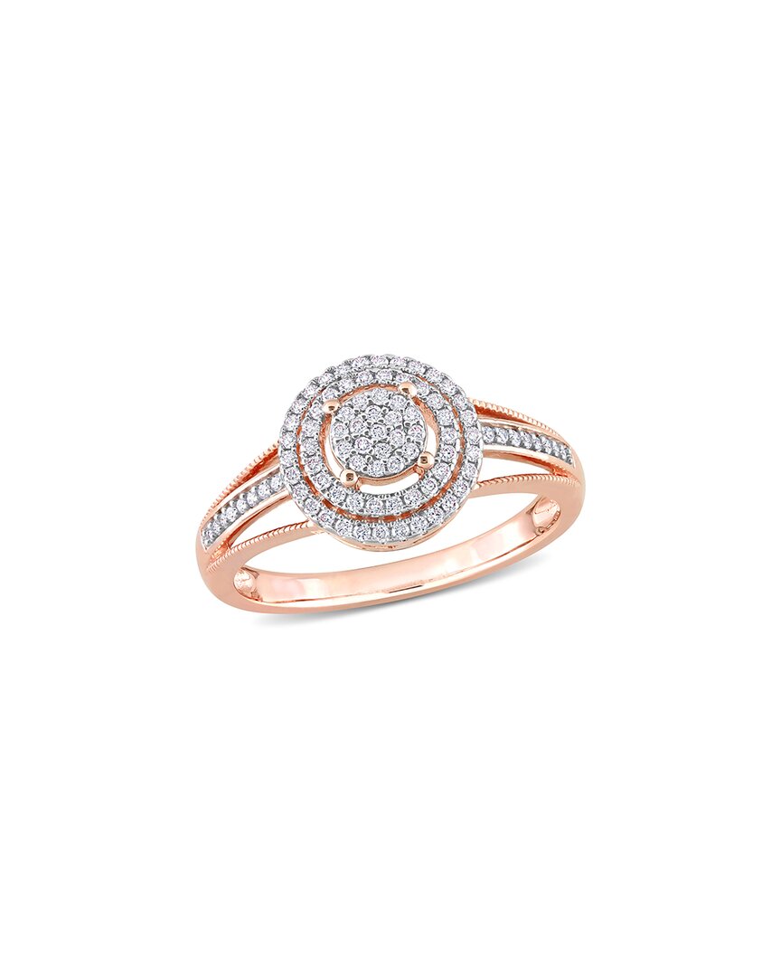 Rina Limor 14k Rose Gold 0.26 Ct. Tw. Diamond Split Shank Ring