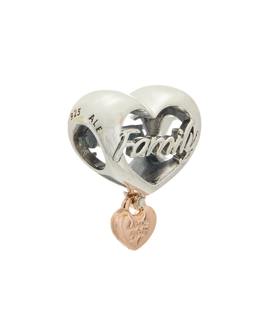 Pandora Moments Silver & 14k Rose Gold Plated Charm In Gold