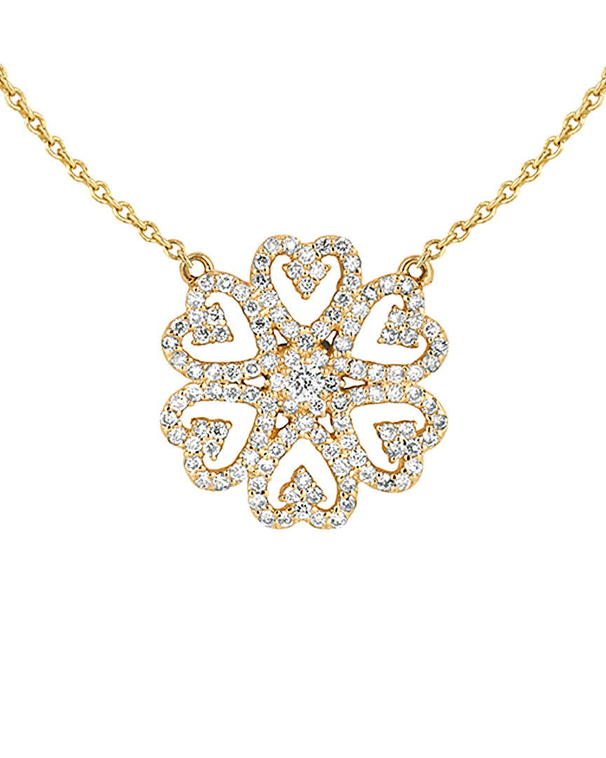 Ariana Rabbani 14k 0.65 Ct. Tw. Diamond Heart Motif Necklace