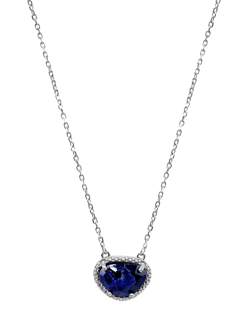 Adornia Fine Jewelry Silver 2.00 Ct. Tw. Sapphire September Birthstone Necklace